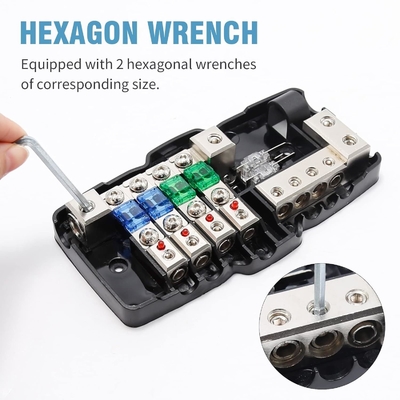 0awg 12V 多機能ミニ ANL フューズボックス 車両用配送ブロック