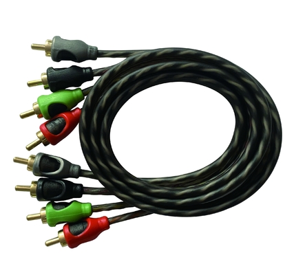 OFC 100% 銅導体 2 チャネル RCA オーディオケーブル 車と家庭用オーディオ接続