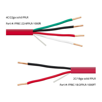 14 16 AWG 2/C 4/C 固体 100% 銅 EWCS FPLP 総会 定数 シールド 防災 ケーブル