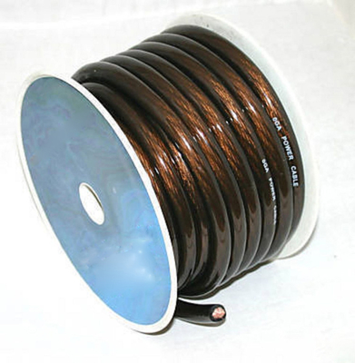 PVCジャケット OFC CCA 2/0awg 1/0awg 2awg 4awg カーオーディオアンプ 電気ケーブル