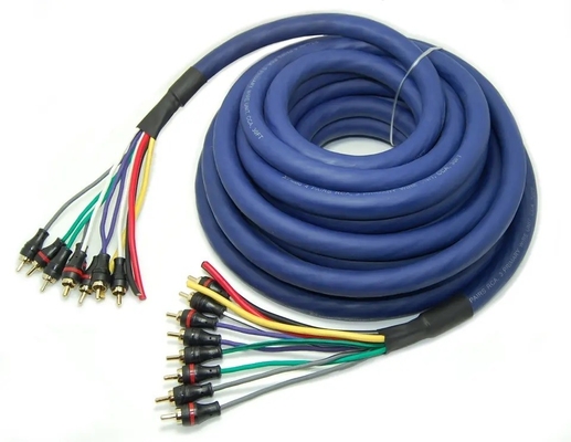 100%酸素フリー銅 多チャンネルオーディオ 10 RCA パワーメドゥサケーブル プロ向け