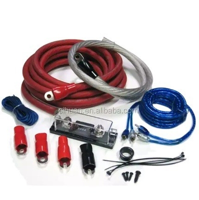 サンプル 0 4 8 10 AWG メートル GA カーオーディオアンプ 配線キット 電源ケーブル スピーカー配線キット ビッグ 3 キット