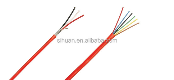 CCA 18 AWG 2/C 固体 FPLR 火災警報ケーブル 1000 Ft 赤銅導体シールド