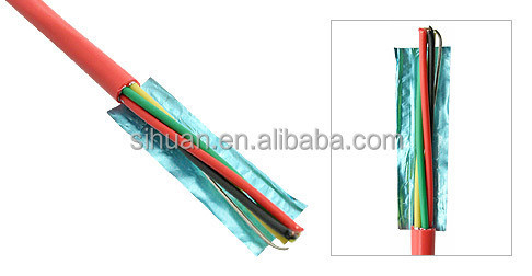 CCA 18 AWG 2/C 固体 FPLR 火災警報ケーブル 1000 Ft 赤銅導体シールド
