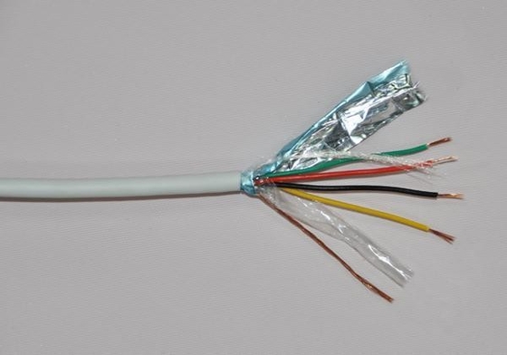 頑丈なPVC 絶縁銅導体 火災警報システム レッドジャケット 2コア警報ケーブル