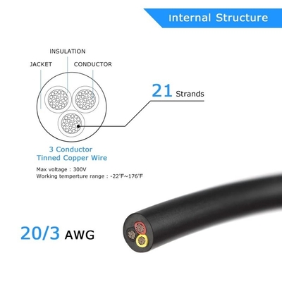 18AWG 2 導体 20AWG 3 導体 電気線 ピンク 銅線