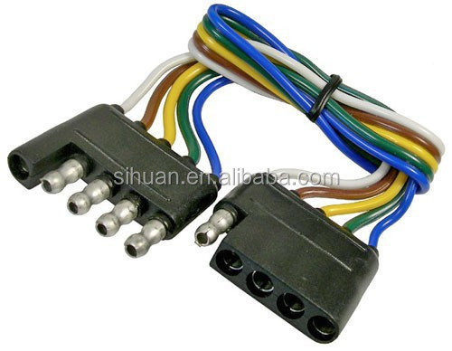 2.8X 外径 4c 18AWG 結合 トレーラーワイヤ ケーブル プラグ 裸の銅導体