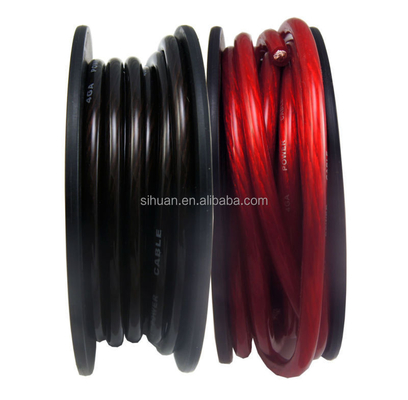 CCA 指揮者 カー オーディオ グラウンド パワーワイヤー 透明 PVC ジャケット トップフレックス 4 AWG 計量