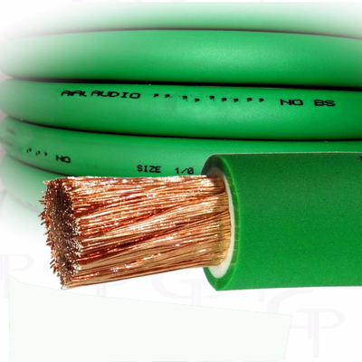 CCA 指揮者 カー オーディオ グラウンド パワーワイヤー 透明 PVC ジャケット トップフレックス 4 AWG 計量
