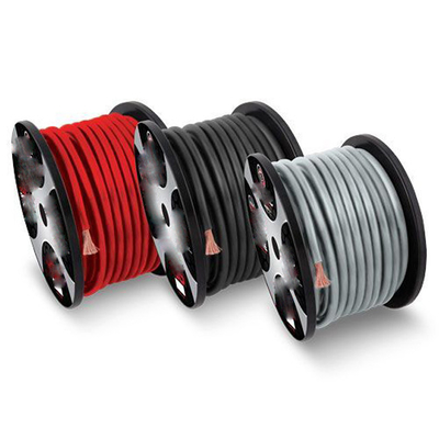CCA 指揮者 カー オーディオ グラウンド パワーワイヤー 透明 PVC ジャケット トップフレックス 4 AWG 計量