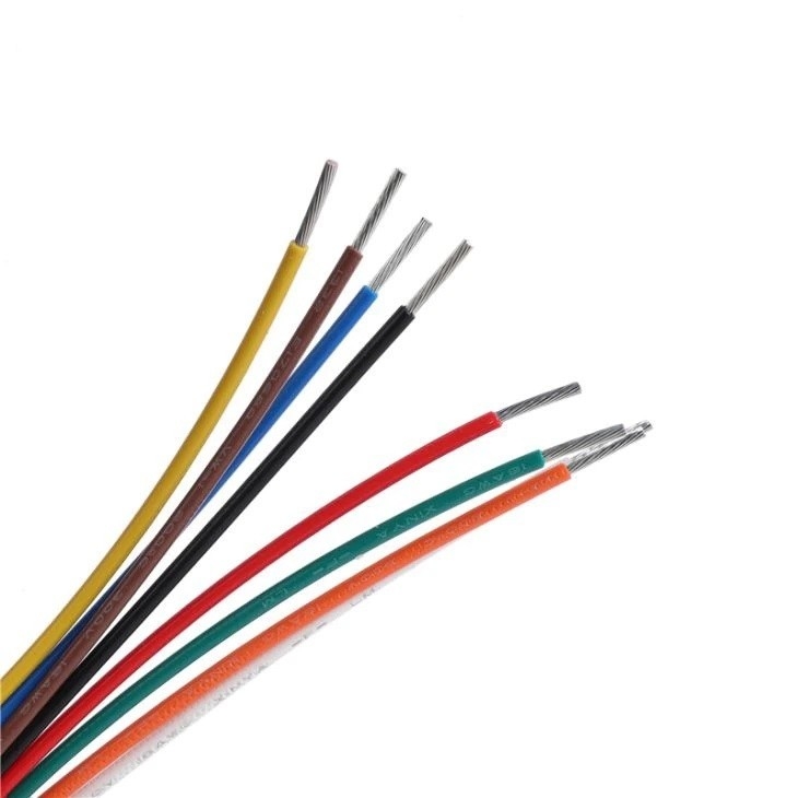 缶詰銅PVCジャケット UL1015 1007 絶縁装置ケーブル ハックアップワイヤ 0.5mm2 22AWG 26AWG 28AWG EN5075 2014