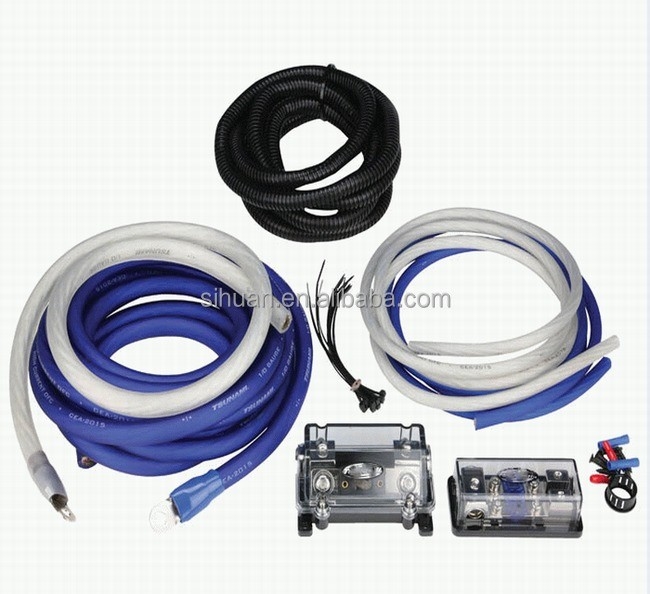 OFC コンダクター 0 2 4 6 8 AWG ゲージ GA スピーカーシステム用カーオーディオケーブルキット