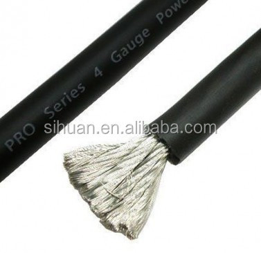 柔軟性 透明性 青 赤 1/0 GA AWG 電源線 車用オーディオアンプの設置用