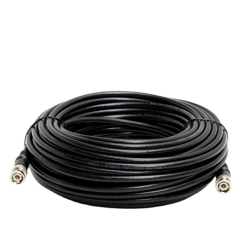 1 導体 RG59U BNC から RCA アダプター CCTV カメラ監視用の同軸電線