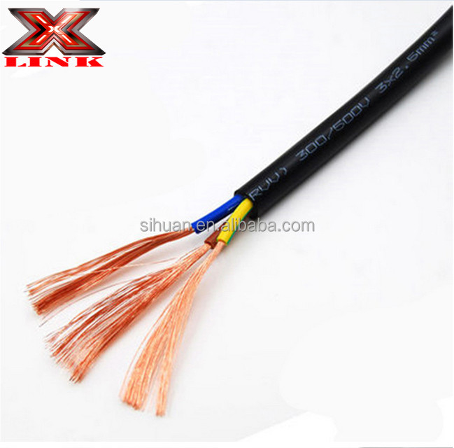 14AWG 16AWG 2.5mm 1.5mm 3 2 コア・ストランディング・コパール・電気ケーブル