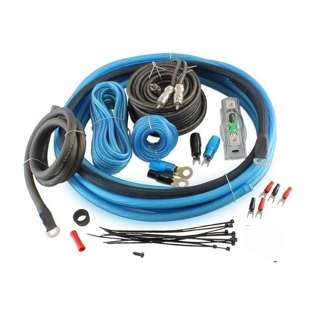 全米仕様 CEA-2015 準拠 OFC 銅車増幅器配線キット 0GA AWG